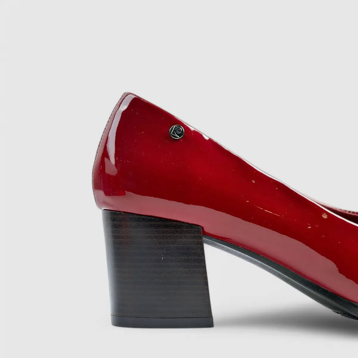 PC Dress Heel Court Shoe Burgandy 10707 Heels | familyshoecentre