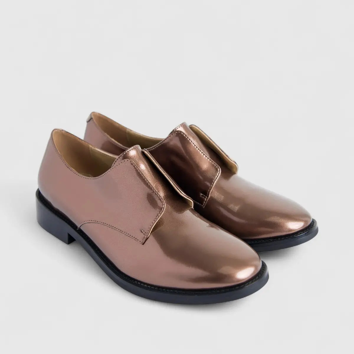 Morbido Ladies Leather Shoe Bronze PON010