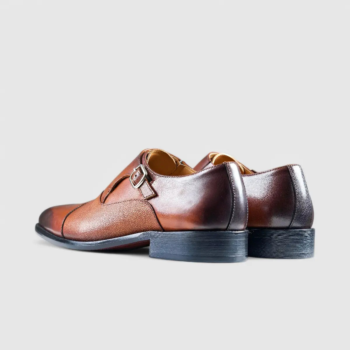 Fabino Dress Single Monk Strap Tan M3220049 Slip-ons | familyshoecentre