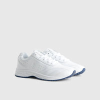 Ace Kids Lace Up Trainer White school shoes | familyshoecentre