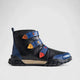 Karyoka Comfort Leather Boots 3563 Black/Navy Boots | familyshoecentre