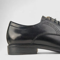 Babucci Men's Leather Lace Up K1834-C17A BAB005 Black