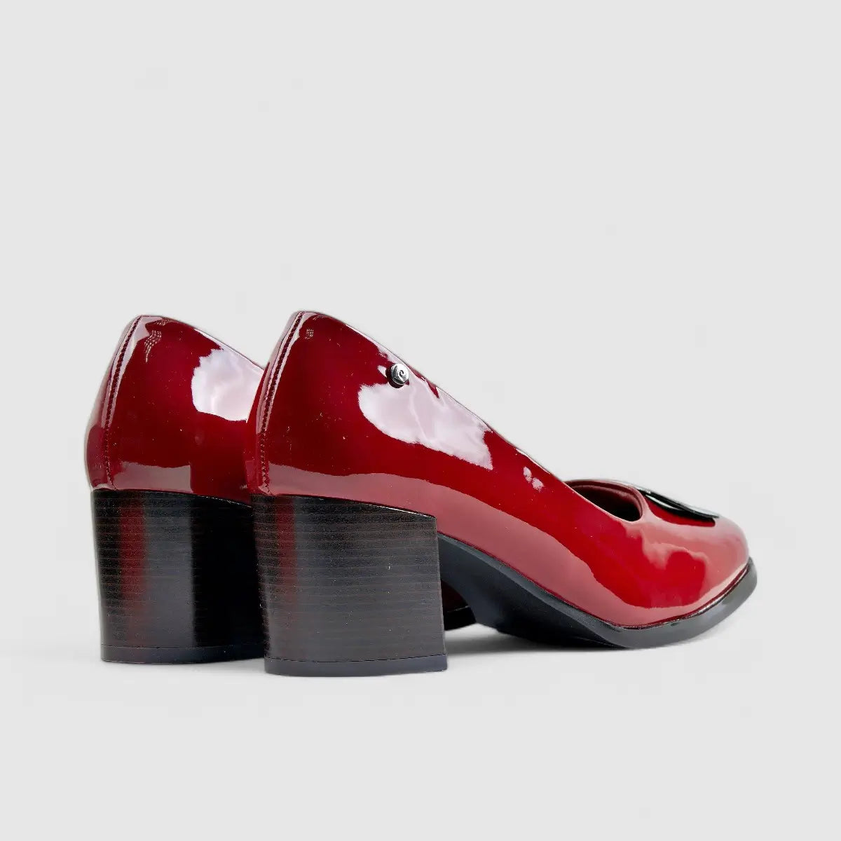 PC Dress Heel Court Shoe Burgandy 10707 Heels | familyshoecentre