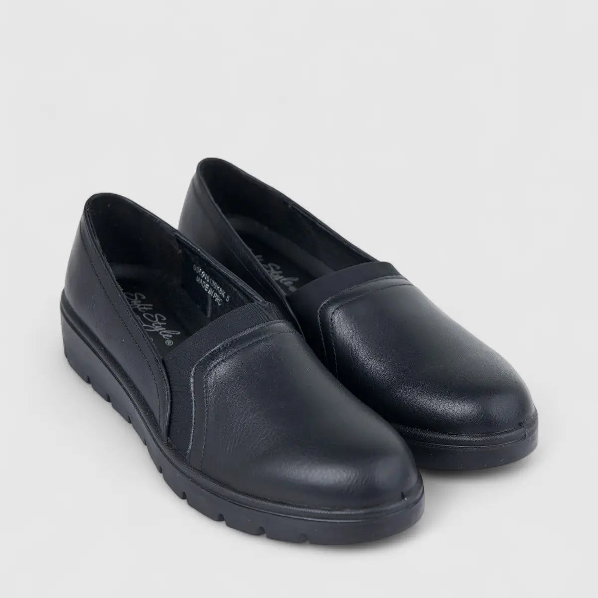 Hush Puppies Soft Style Comfort Wedge Pump Loren Black SSL01613 SS330