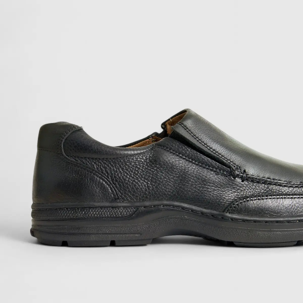 Anatomic Leather Comfort Slip On Black 101008 AN133 Slip-ons | familyshoecentre