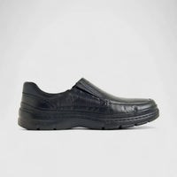 Anatomic Leather Comfort Slip On Black 383802 AN72 Slip-ons | familyshoecentre