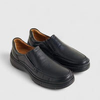 Anatomic Leather Comfort Slip On Black 383802 AN72 Slip-ons | familyshoecentre
