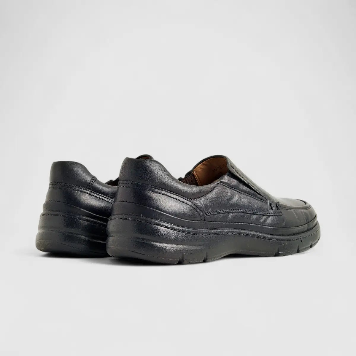 Anatomic Leather Comfort Slip On Black 383802 AN72 Slip-ons | familyshoecentre