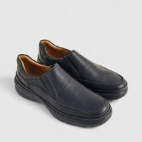 Anatomic Leather Comfort Slip On Black 383820 AN136 Slip-ons | familyshoecentre