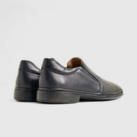Anatomic Leather Comfort Slip On Black 828205 AN137 Slip-ons | familyshoecentre