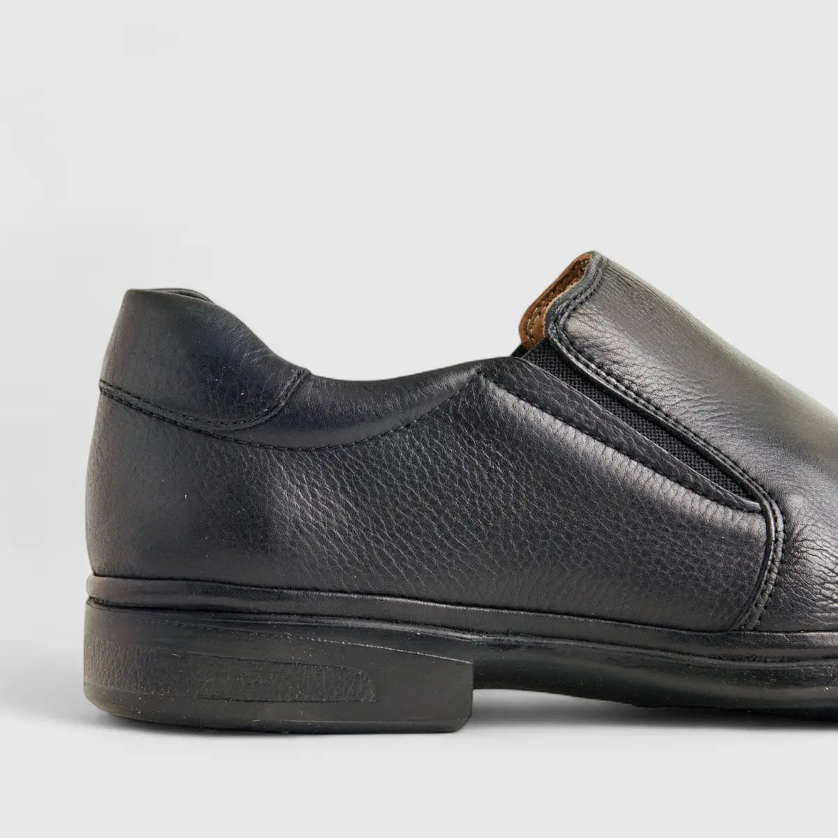 Anatomic Leather Comfort Slip On Black 828205 AN137 Slip-ons | familyshoecentre