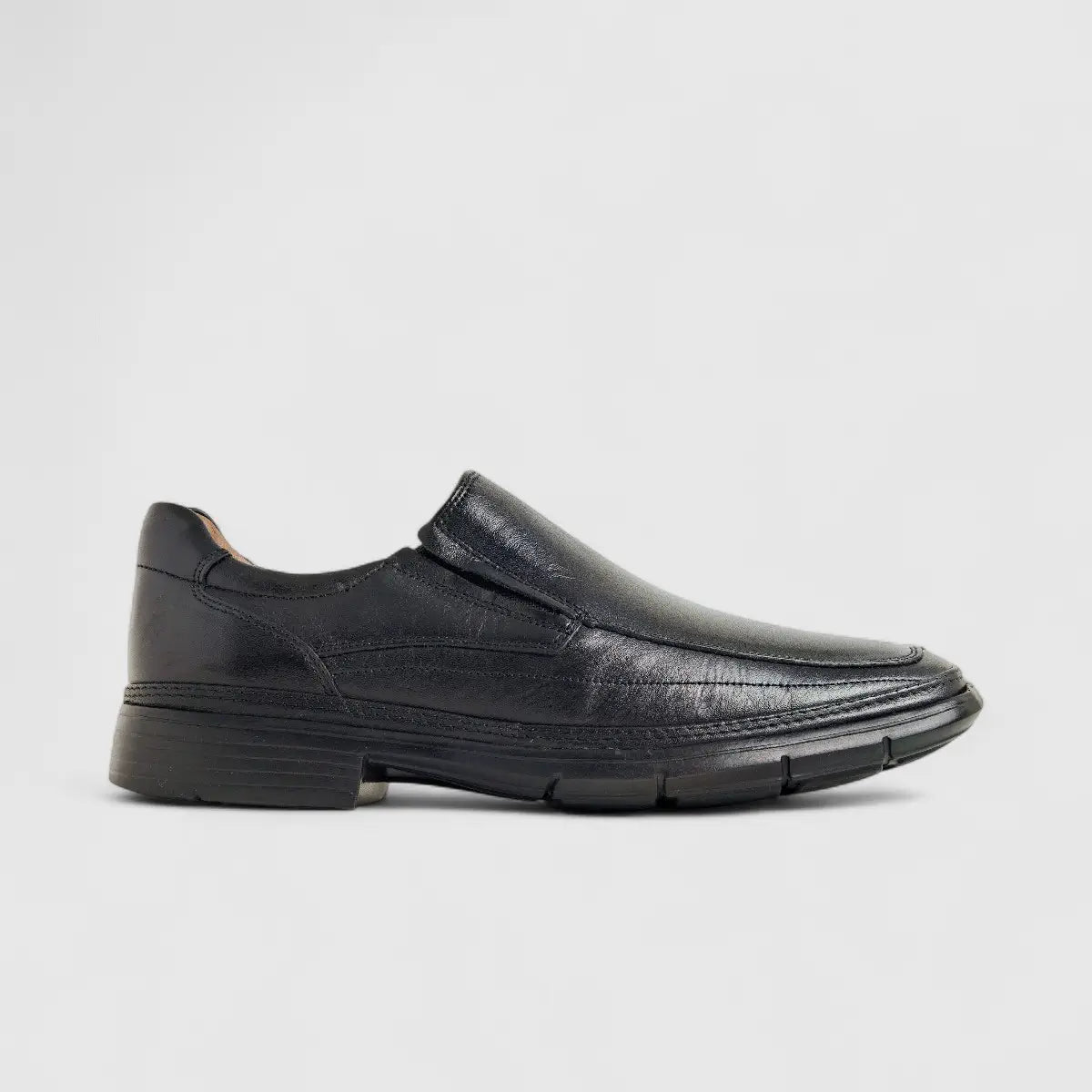 Anatomic Leather Comfort Slip On Black 868614 AN134 Slip-ons | familyshoecentre