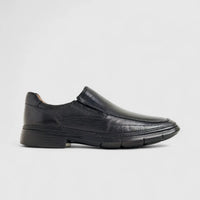 Anatomic Leather Comfort Slip On Black 868614 AN134 Slip-ons | familyshoecentre