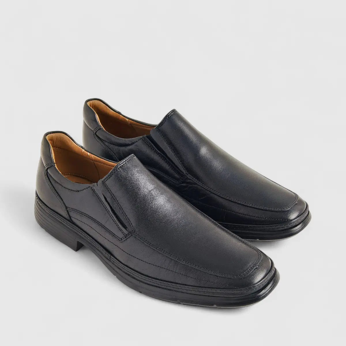 Anatomic Leather Comfort Slip On Black 868614 AN134 Slip-ons | familyshoecentre