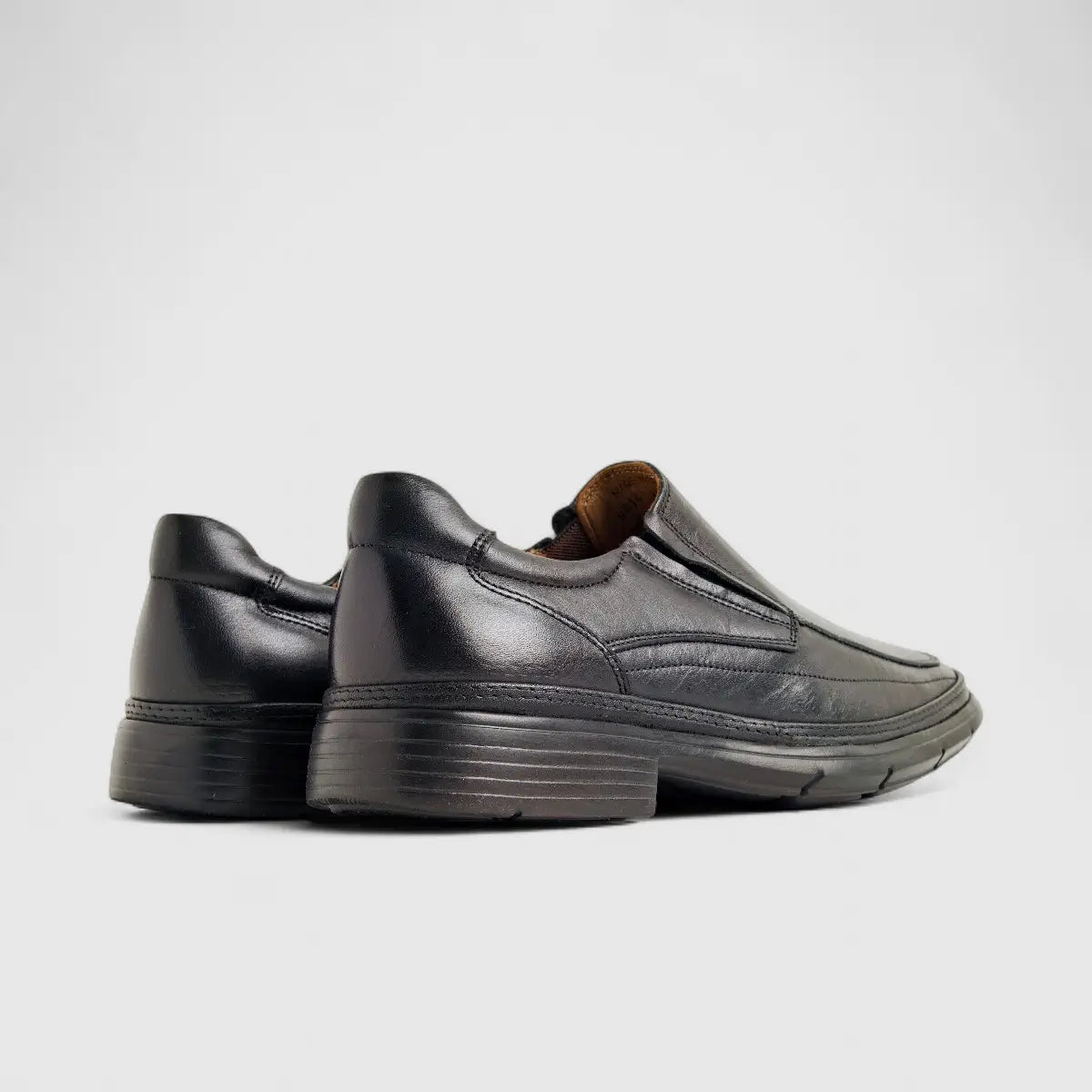 Anatomic Leather Comfort Slip On Black 868614 AN134 Slip-ons | familyshoecentre