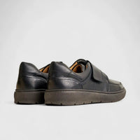 Anatomic Leather Comfort Velcro Slip On Black 727270 AN129 Slip-ons | familyshoecentre