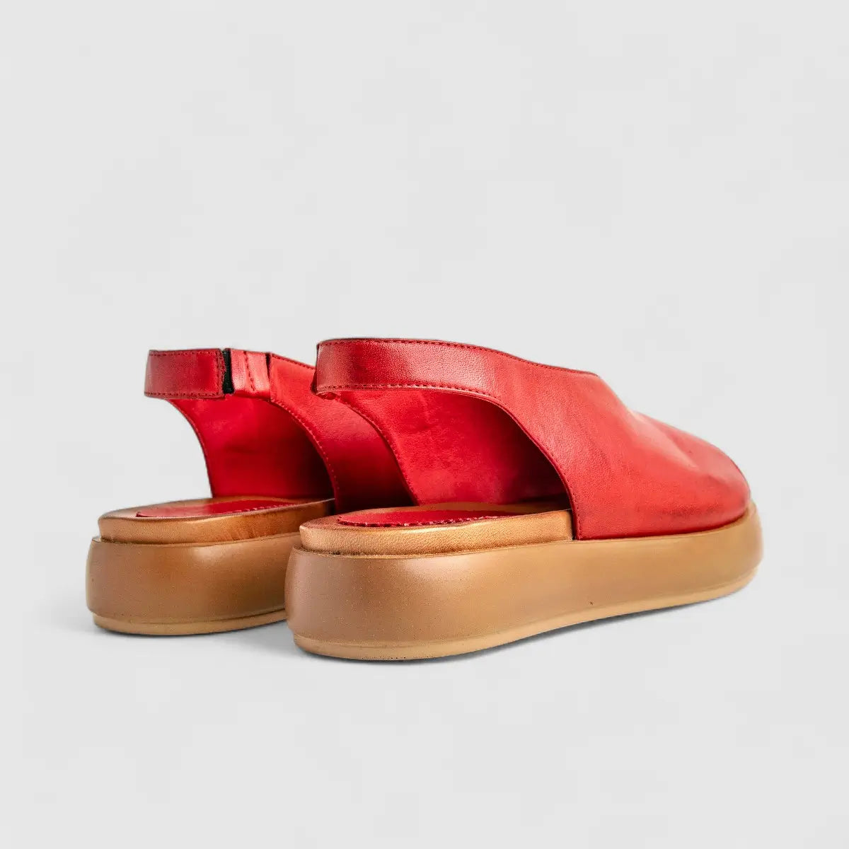 Sofia Mare Ladies Leather Comfort Sandal 11850 Red SF85