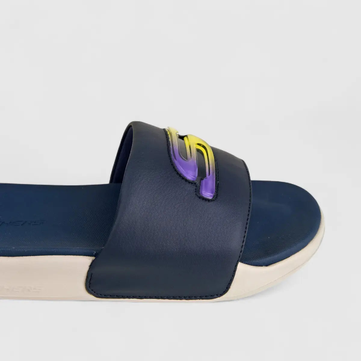 Skechers Men's Gambix 2.0 Slide 237199 Navy Charcoal SM93 Slides | familyshoecentre