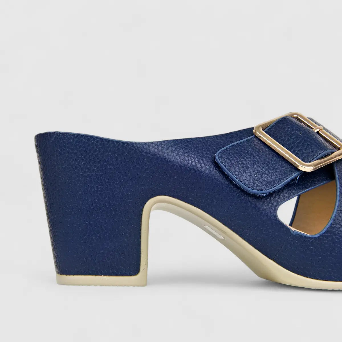 Hush Puppies Soft Style Ladies Block Heel Sandal Caden SSL01490 Navy SS301