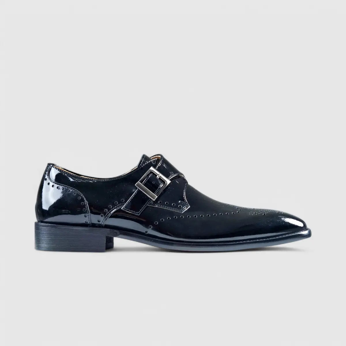 Fabino Dress Single Monk Strap Black  M3220051