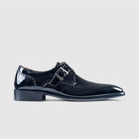 Fabino Dress Single Monk Strap Black  M3220051 Slip-ons | familyshoecentre