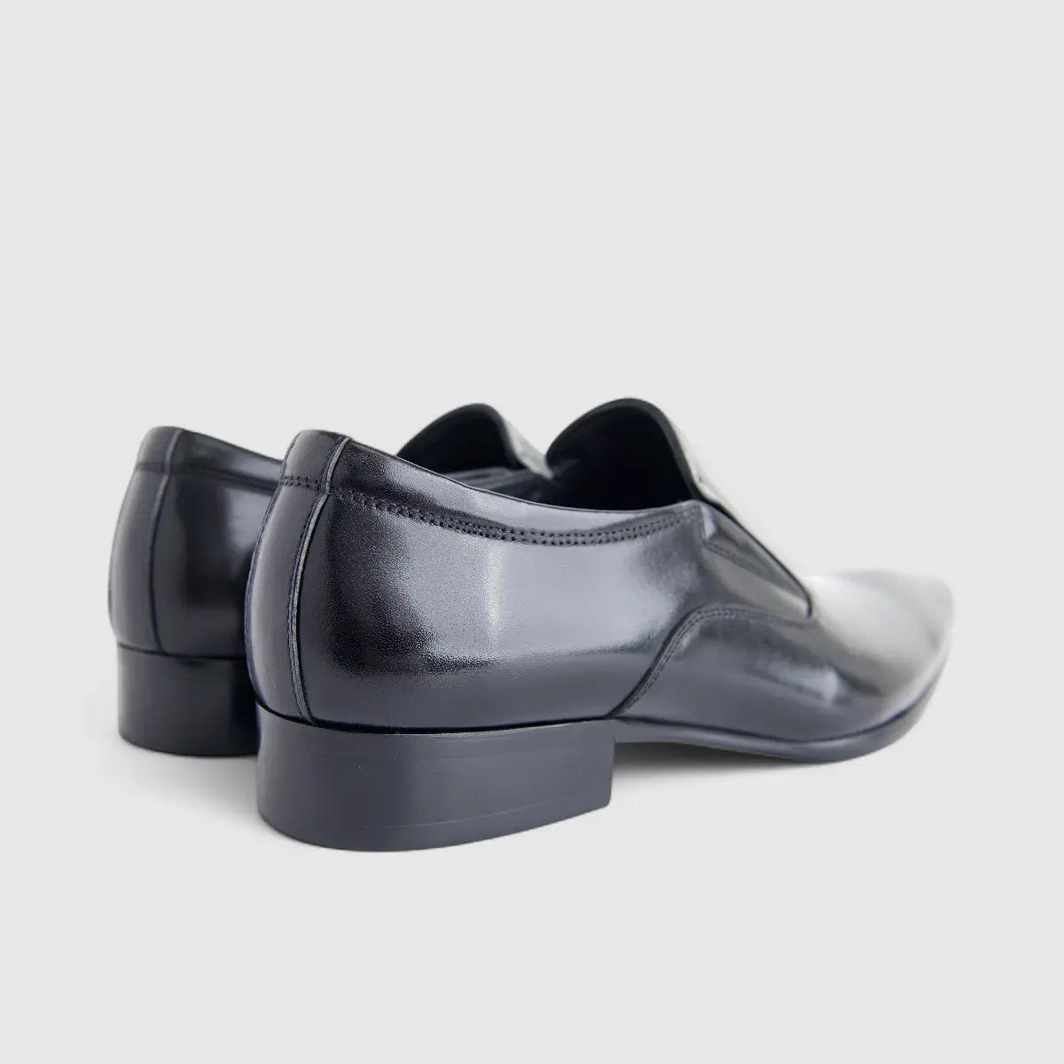 Formales Men's Leather Slip On AE503-8 Black EL126