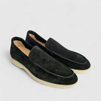 Bulletti Men's Suede Loafer F2406048 Black BK2 Loafers | familyshoecentre