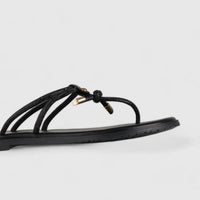 Bulbul Flat Bling Thong Sandal Black HAR015 Sandals | familyshoecentre