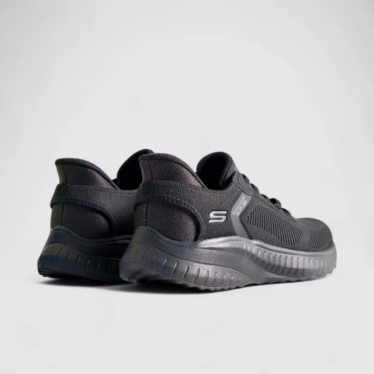 Skechers Mens Bobs Squad Chaos Black 118312 Sneakers | familyshoecentre