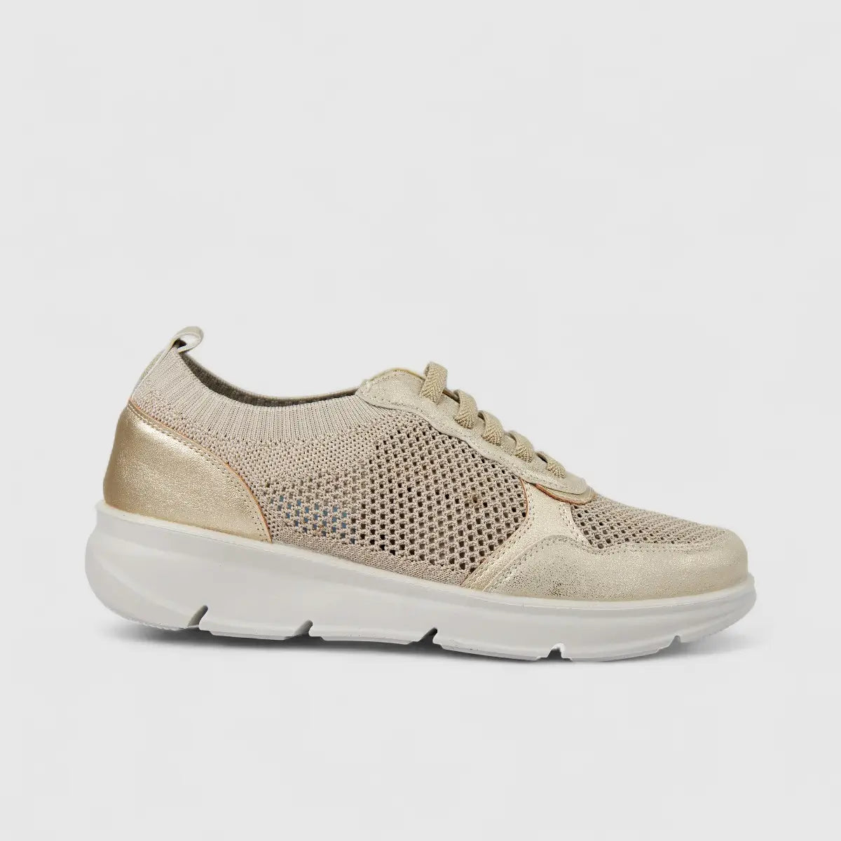 Hush Puppies Soft Style Soft Faunia Ladies Sneaker SSL01601 Light Gold SS345