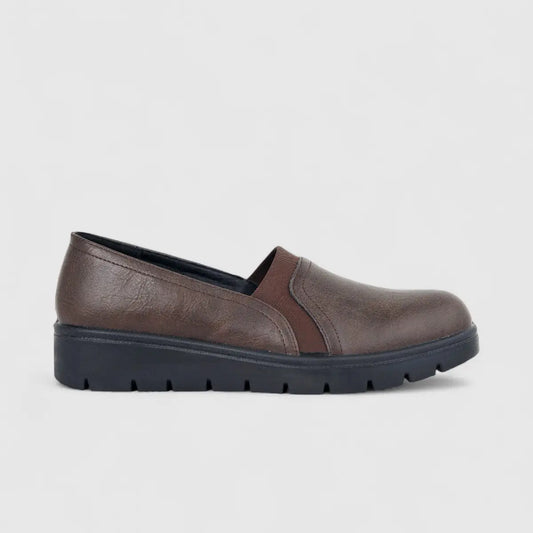 Hush Puppies Soft Style Comfort Wedge Pump Loren Chocolate SSL01613 SS331