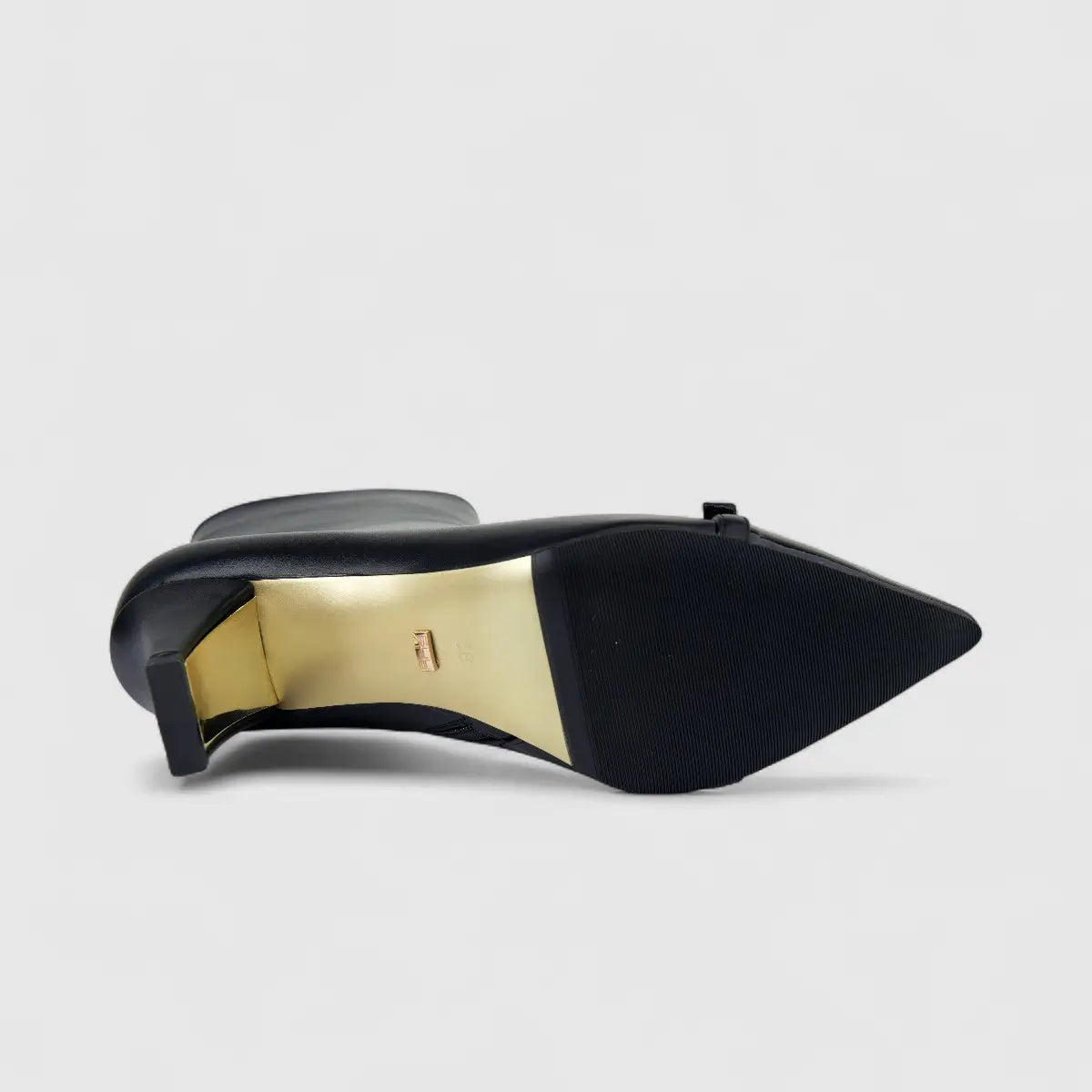 Bulbul Ladies Low Heel Ankle Boot Black CAR26-9