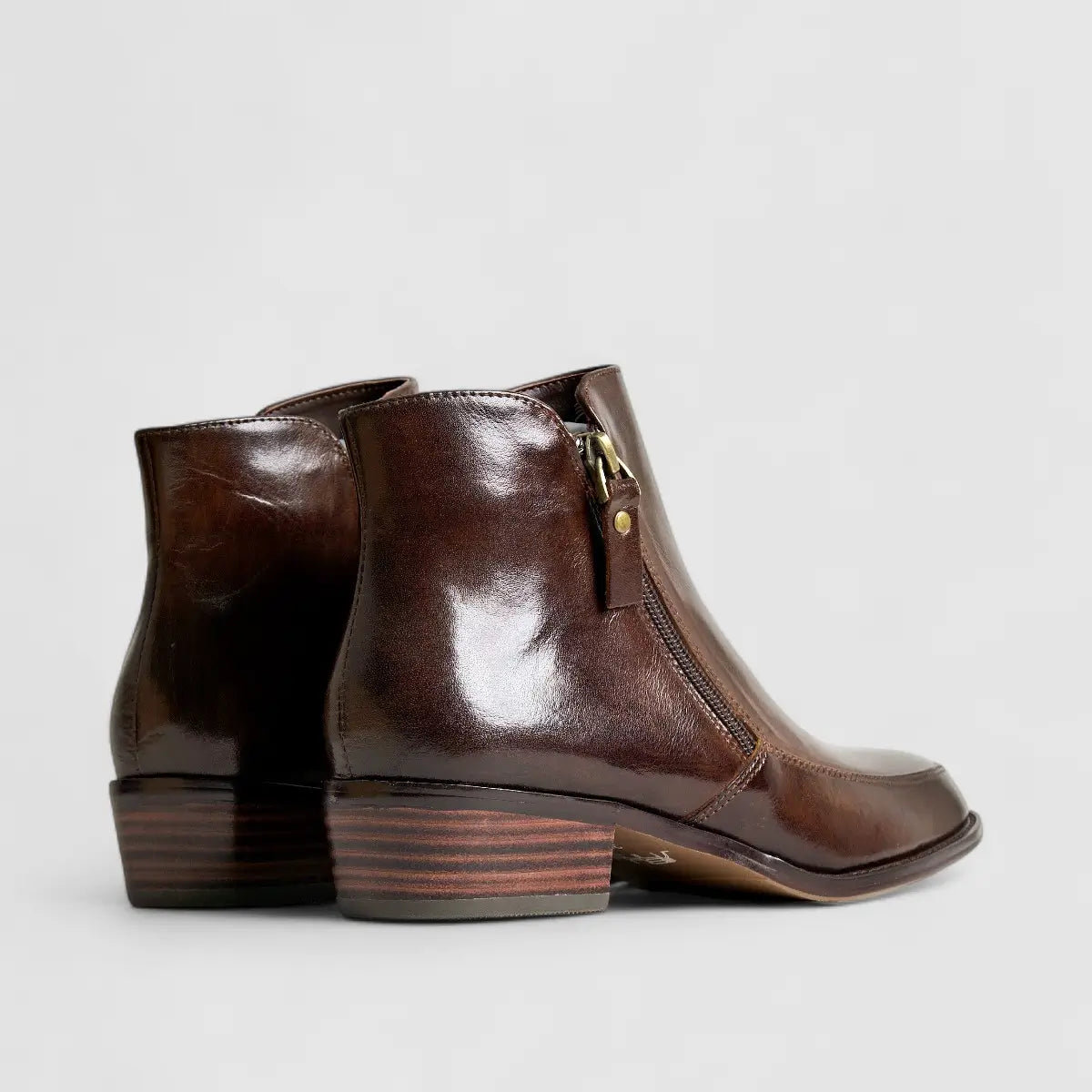 Bulbul Leather Ankle Boot Coffee HA2504