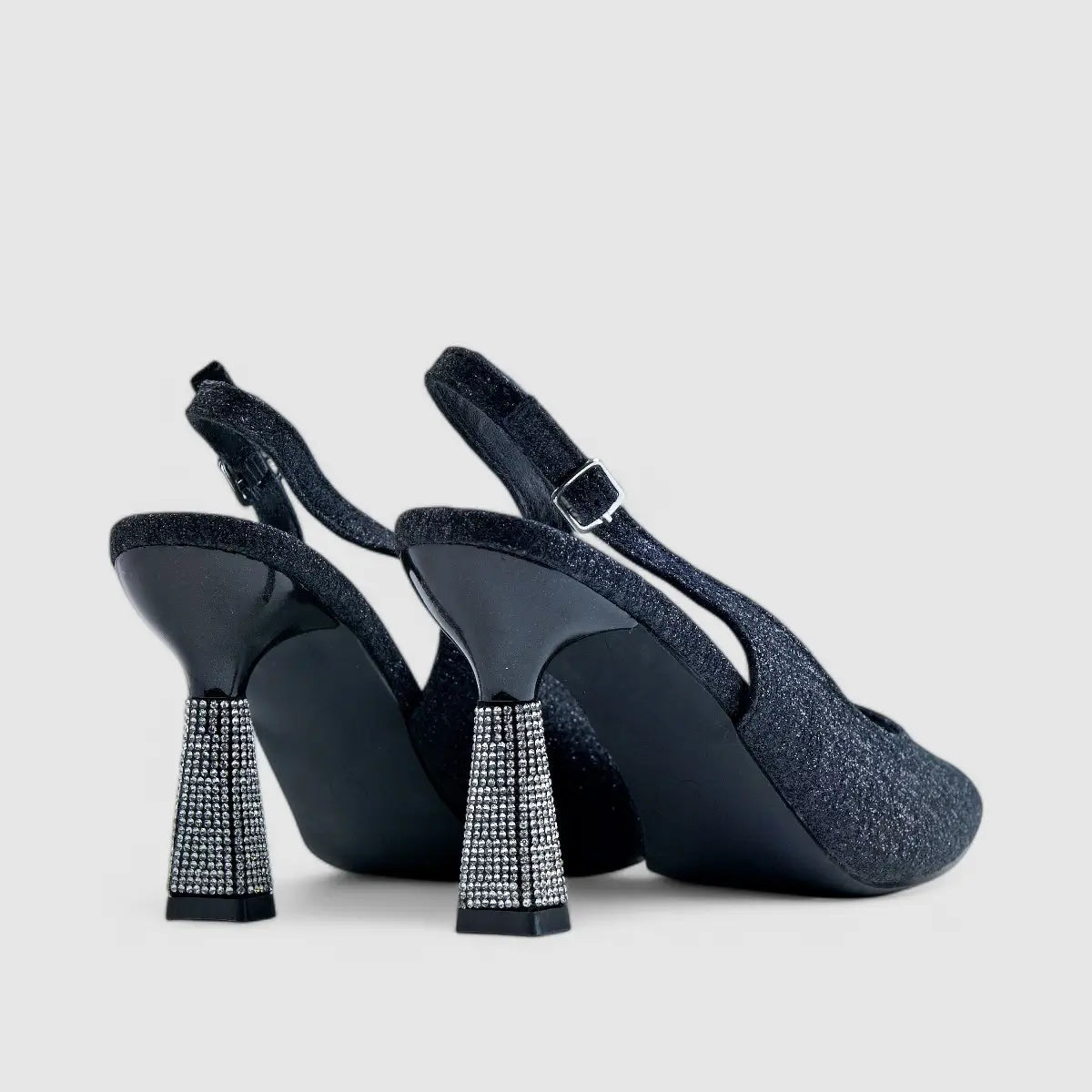 Footwork Dress Heel Evening Shoe Black 01661