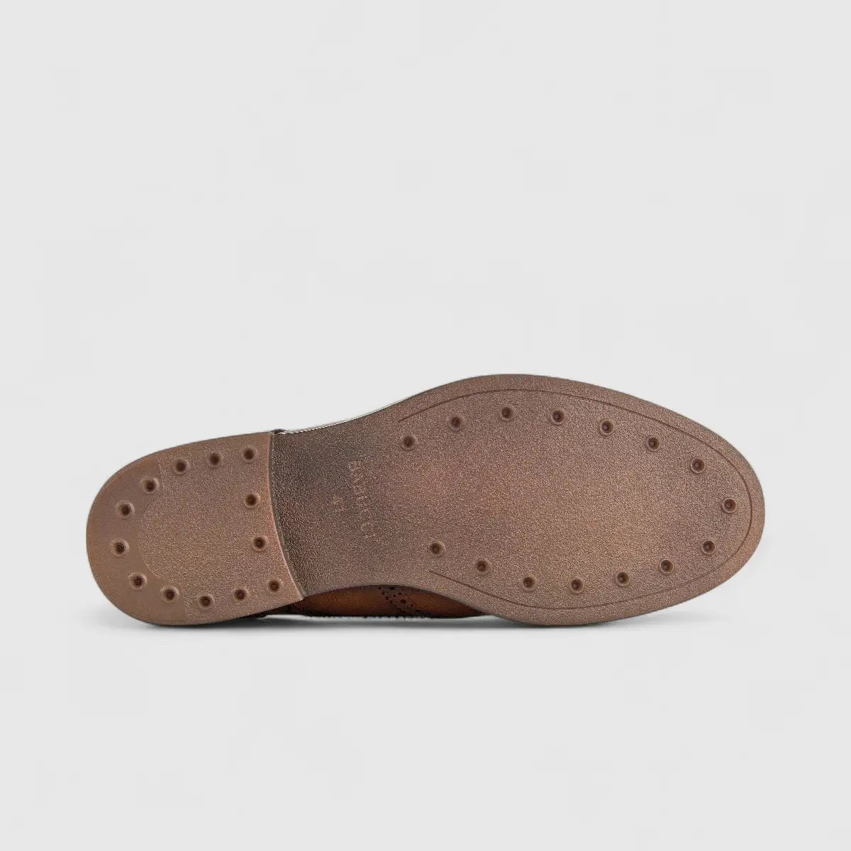 Babucci Men's Leather Chunky Sole Lace Up K27BX2024-1C BAB011 Tan