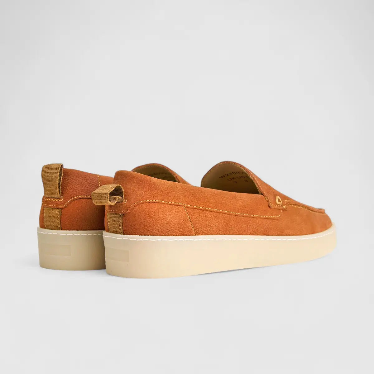 Bulletti Men's Suede Loafer W2409003 Orange BK10 Loafers | familyshoecentre