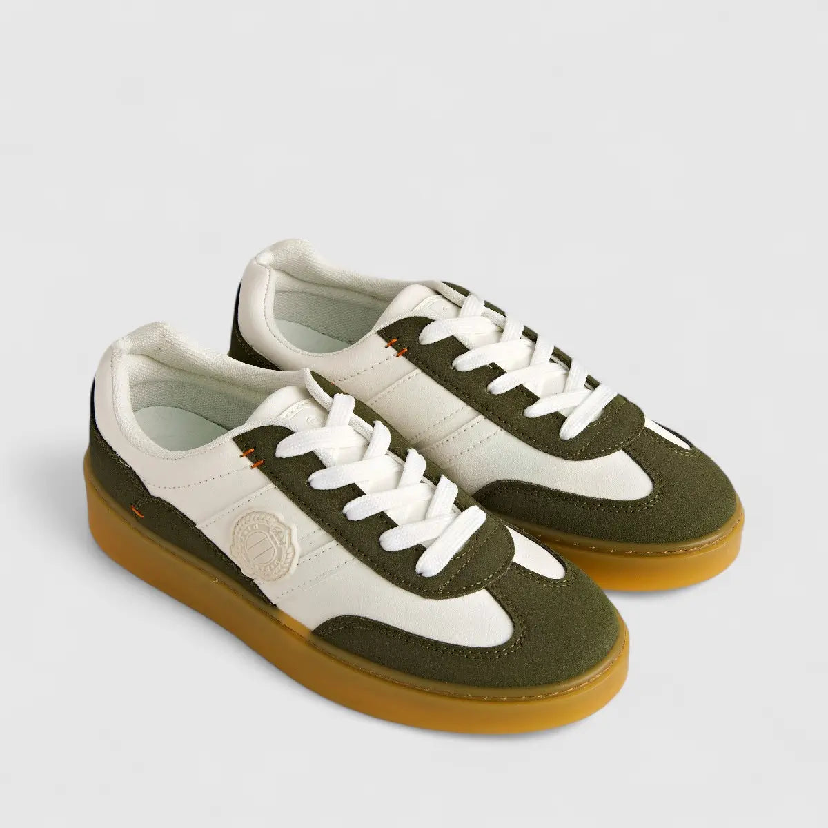 PC Ladies Casual Sneaker PCL10814 White Olive PC305