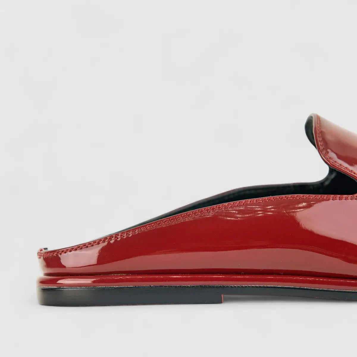 Bulbul Ladies Leather Mule LAR-02 Dark Red