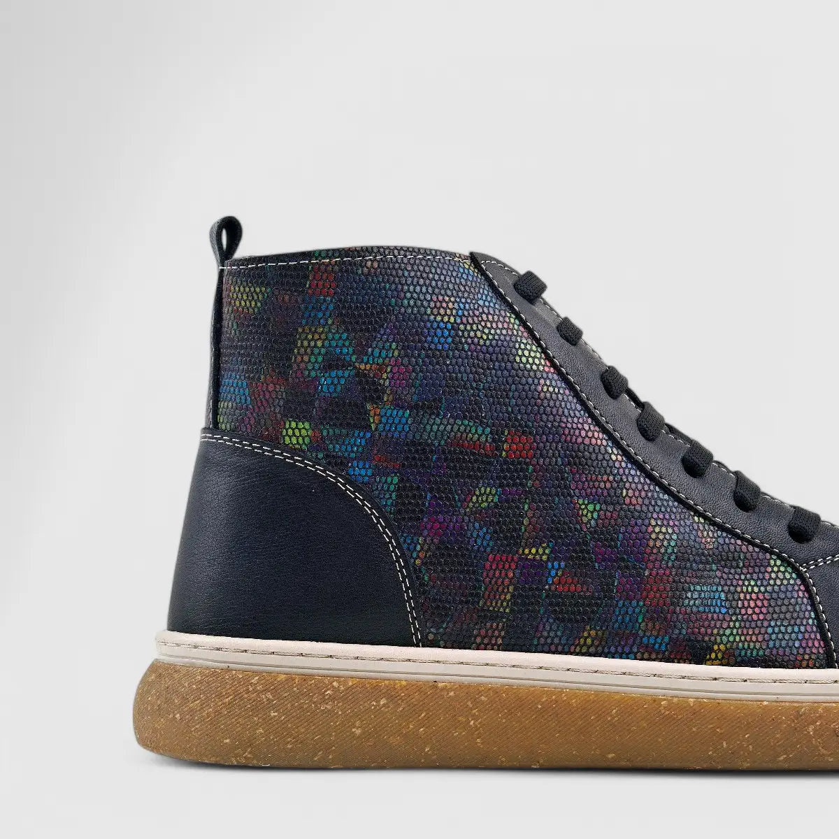 Dimato Leather Casual Boot Black Multi 003.1216 Boots | familyshoecentre