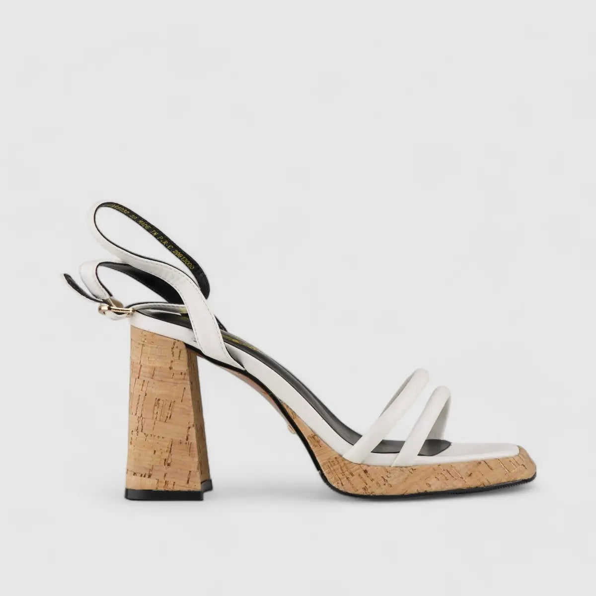 Bulbul Block Heel Sandal Black CAR5032 Heels | familyshoecentre