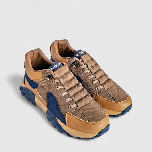Klevas Men's Casual Sneaker K7452M Ace Brown Navy KM19