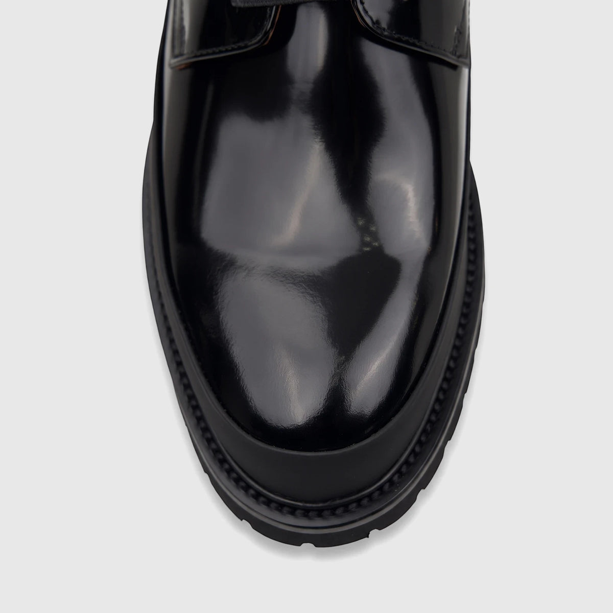 Babucci Men's Leather Chunky Sole Lace Up K27BX2028-45A Black BAB038