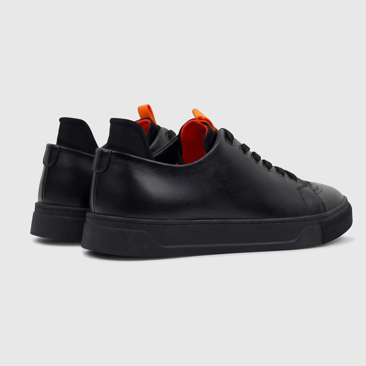 Babucci Men's Leather Sneaker K13A1R230-1A Black BAB040