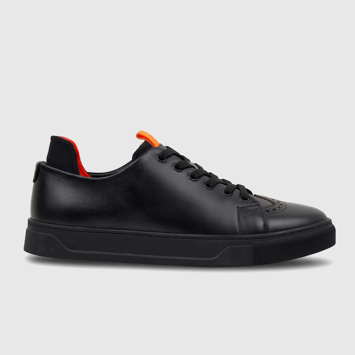 Babucci Men's Leather Sneaker K13A1R230-1A Black BAB040
