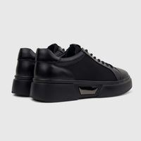 Babucci Men's Leather Sneaker K13050401-1 Black BAB039