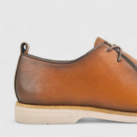 Babucci Men's Casual Leather Lace  Up K27BX05130-B BAB001 Tan