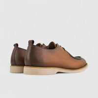 Babucci Men's Casual Leather Lace  Up K27BX05130-B BAB001 Tan