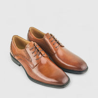 Babucci Men's Leather Lace Up K1834-C16A BAB004 Tan