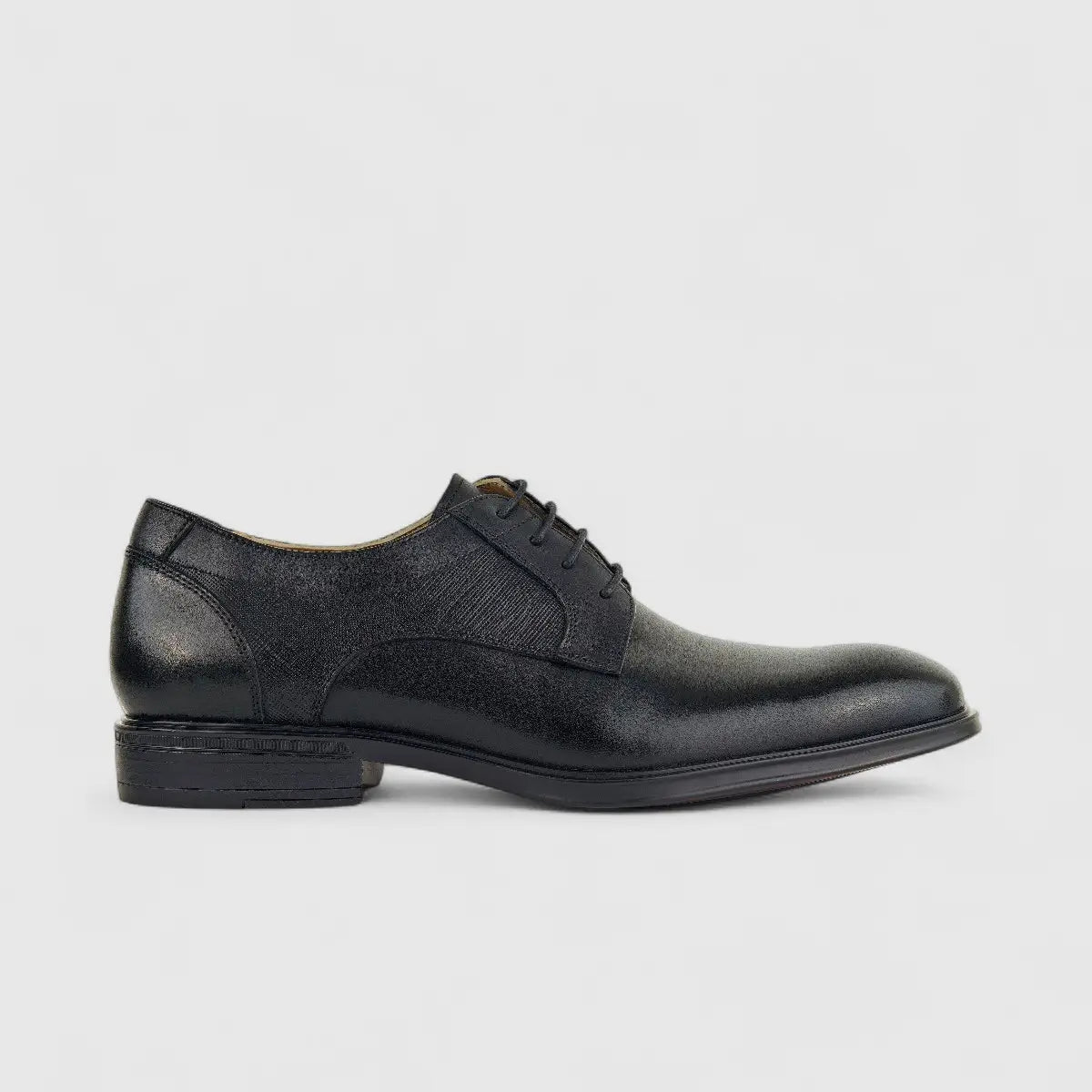 Babucci Men's Leather Lace Up K1834-C18A BAB006 Black