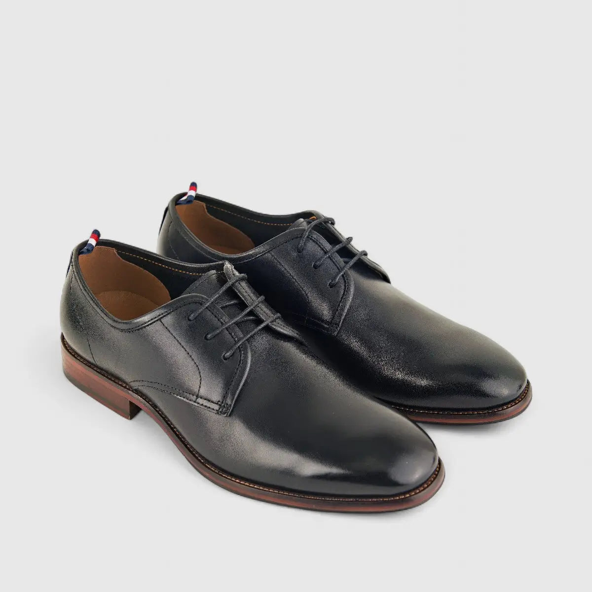 Babucci Men's Leather Lace Up  K272336-31-1 BAB010 Black